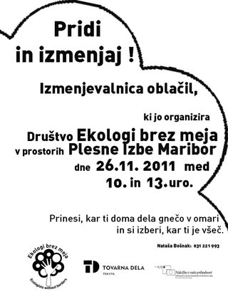 PRIDI IN IZMENJAJ! - Izmenjevalnica oblačil